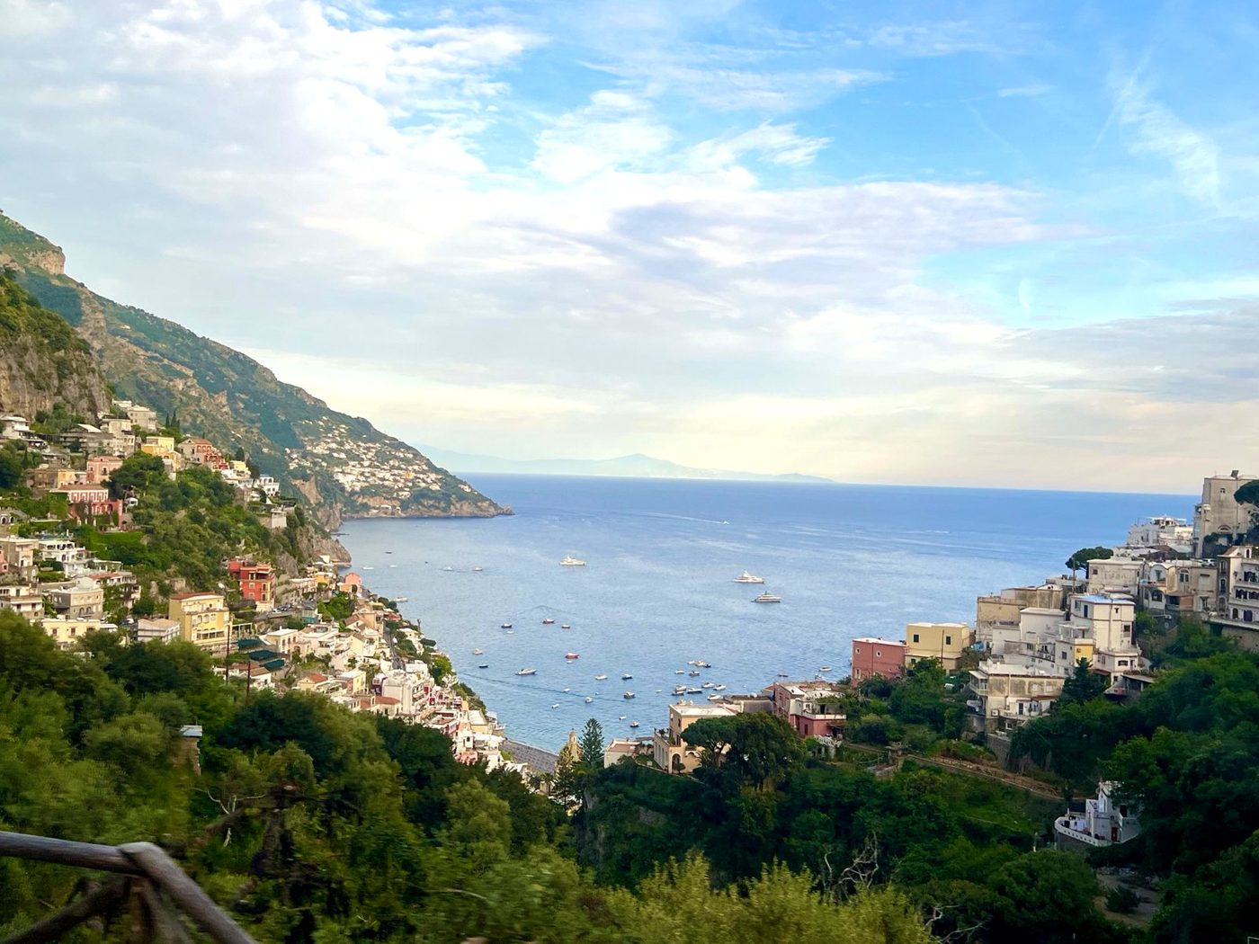 Positano and its bay on the Amalfi Coast